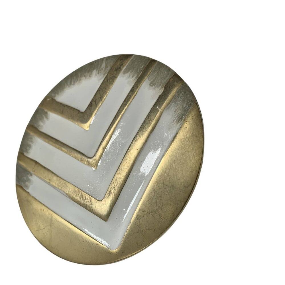 Charmant Belt Buckle‎ & Unmarked Belt Buckle Goldtone Round Ornate Metal Vintage - Picture 3 of 4